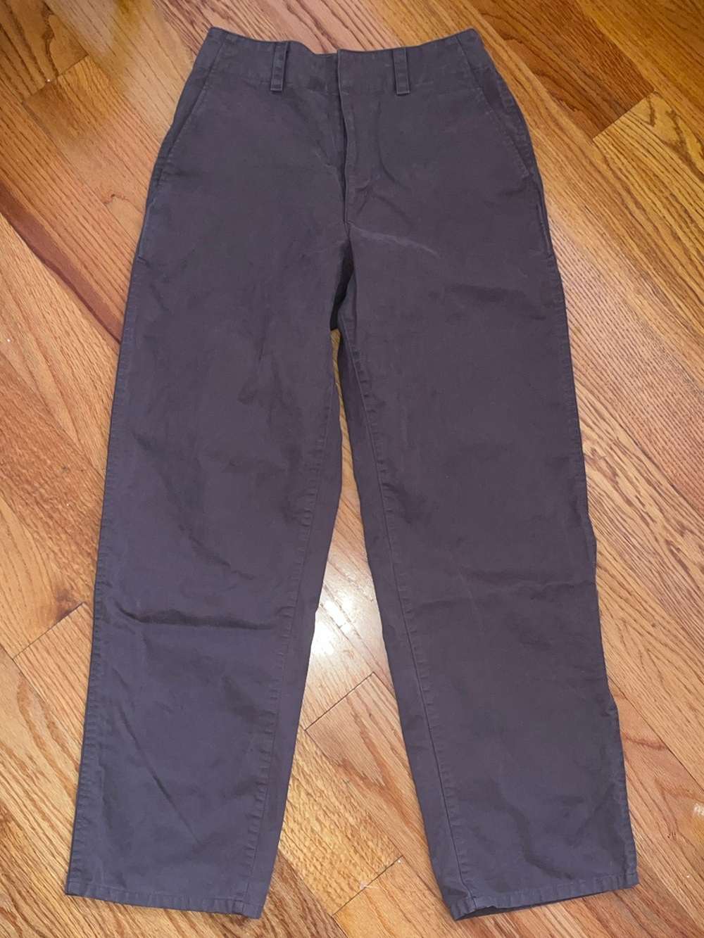 Uniqlo Barrel Pants Straight-Leg Pants in Dark Brown